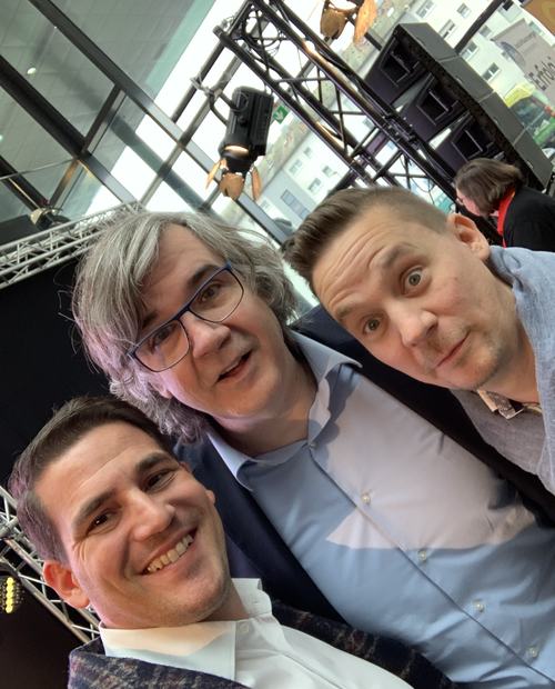 Andreas Klar mit Hermann Scherer & Rene Rink